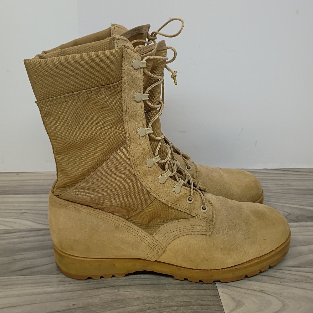 US Military Coyote Hot Weather Combat Boots Vibram Surplus 2003 Men's Size 12 W